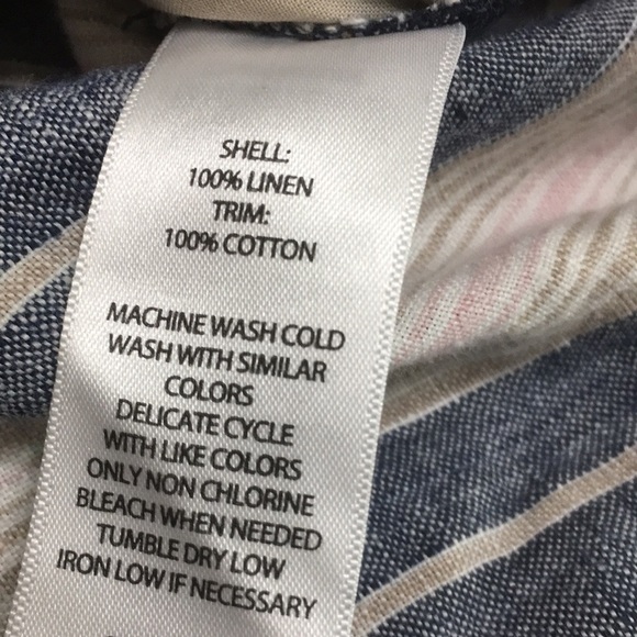 Saint Tropez West, Striped linen/cotton shorts. Size US 6 - Picture 10 of 10